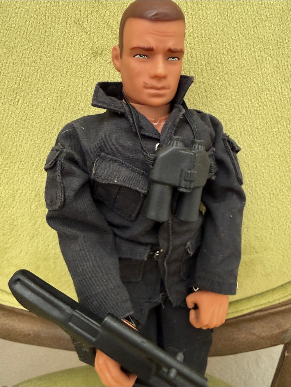 90s 12-inch GI Joe Action Figure in Black Fatigues by 21st Century Toys